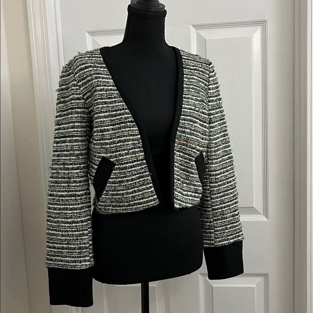 Eleven Bexley Olive Cropped Blazer NWT  M